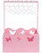 Wooden Storage Crate with Handle – Baby Shower Basket, Baby Registry Hamper, and Pregnancy Gift for New Parents (Pink, Butterfly Design)